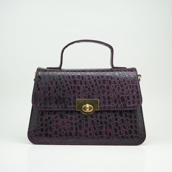 Croc Crossbody - Purple
