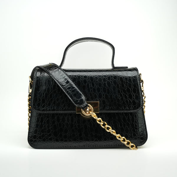 Croc Crossbody - Black
