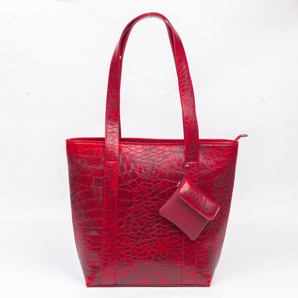 Croc Tote - Red