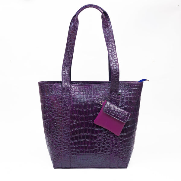 Croc Tote - Purple
